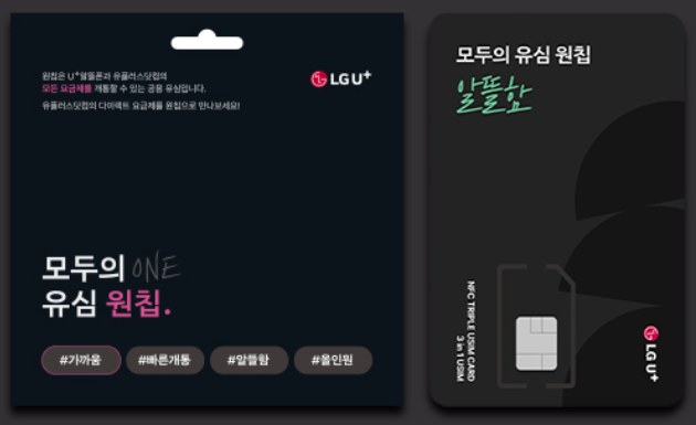 모두의 원칩 유심 패키지와 유심 카드